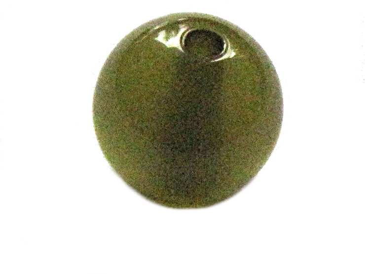 Polarisperle glnzend, Kugel, 10mm, olivgrn